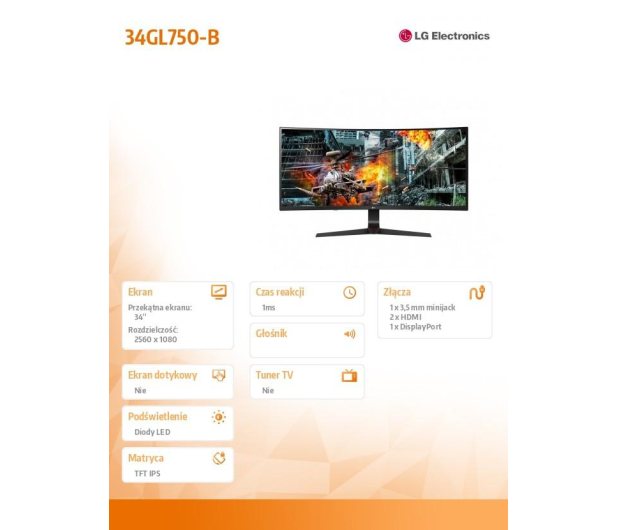 LG 34GL750-B Curved HDR10 - 524411 - zdjęcie 12